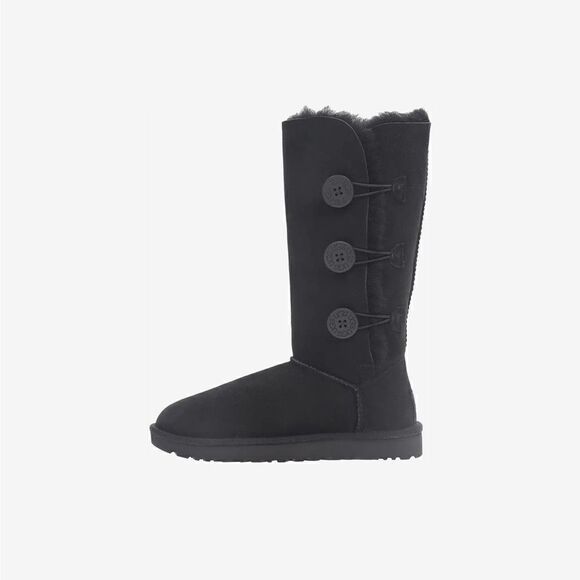 Ugg 1873 black sheepskin bailey button triplet boots /classic tall wool/sherpa - Picture 10 of 11